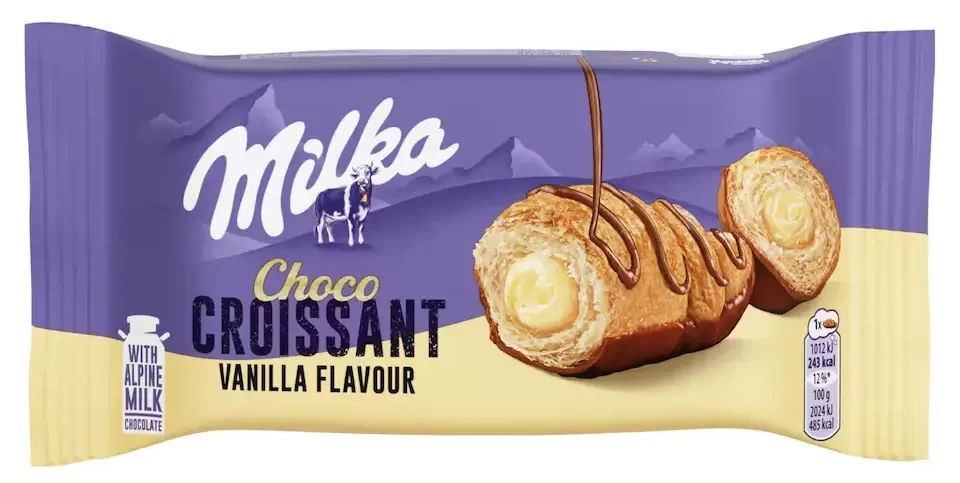 Některé croissanty nemají uvedené kompletní informace na obalu, FOTO: Mondelez International - Techsvět milka croissant