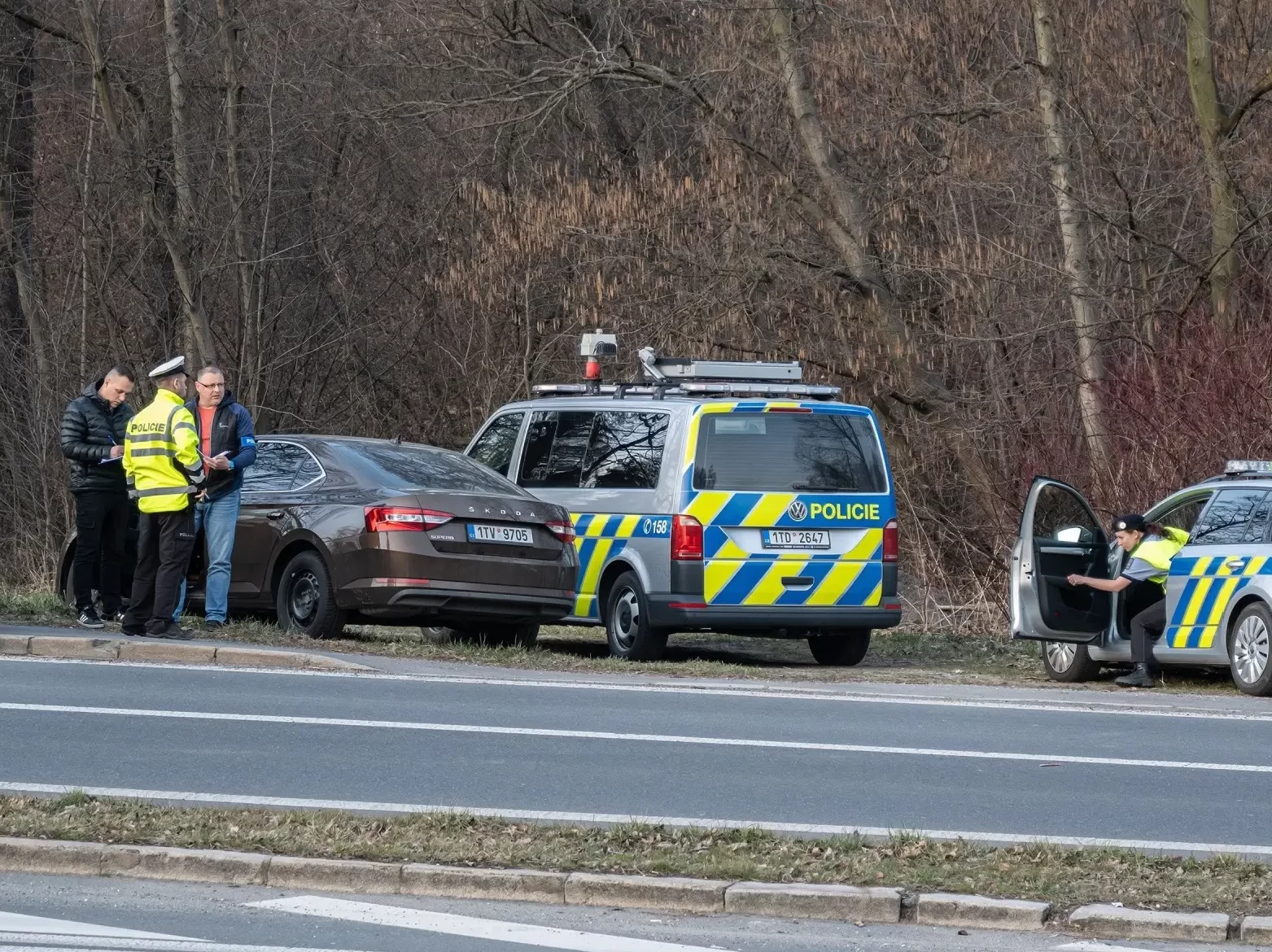 Policie zastavila auto