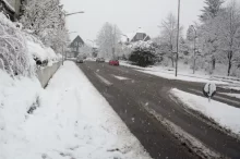 Zasněžená silnice