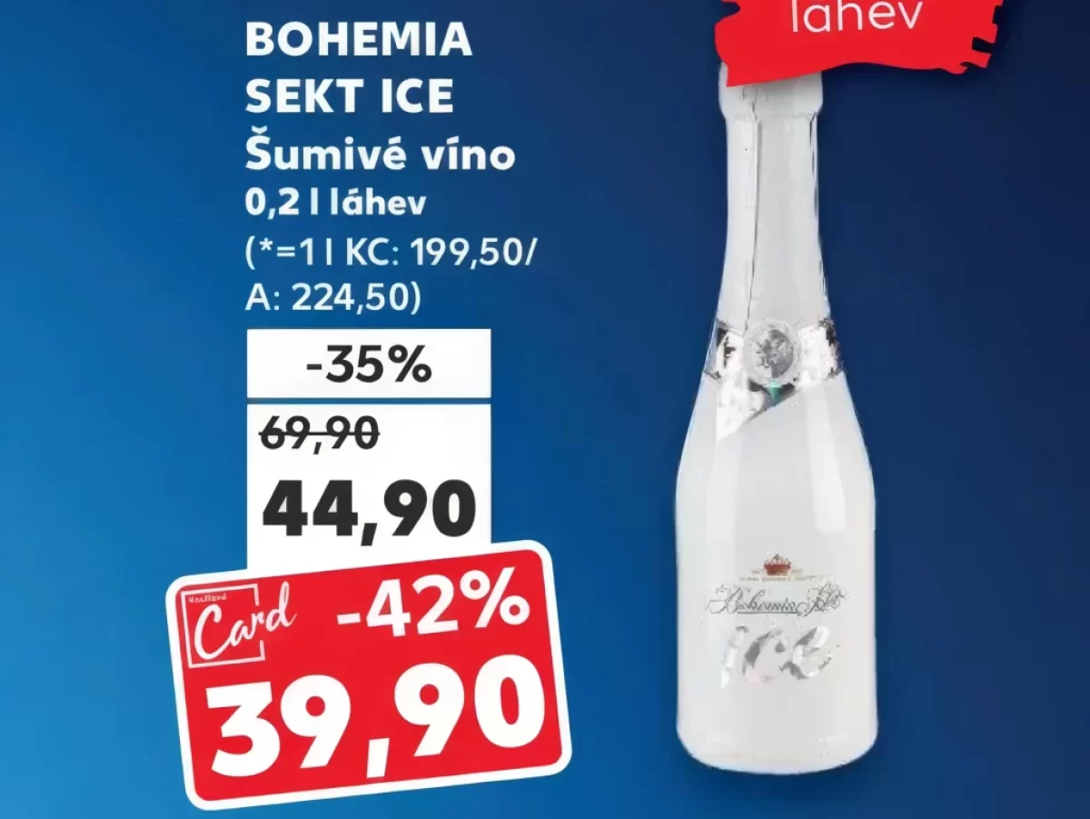 Bohemia sekt ice v letáku