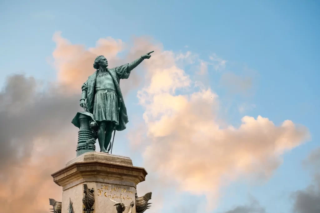 - Techsvět Socha Kryštofa Kolumba a katedrála Parque Colón Santo Domingo, Dominikánská republika