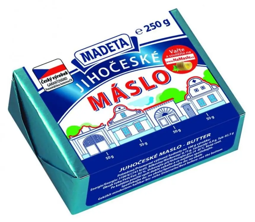 Jihočeské máslo Madeta
