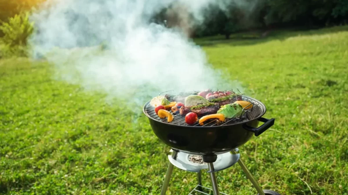 Maso a zelenina na grilu