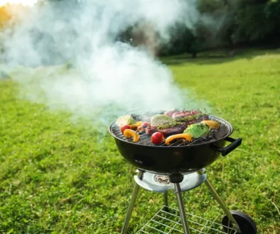 Maso a zelenina na grilu