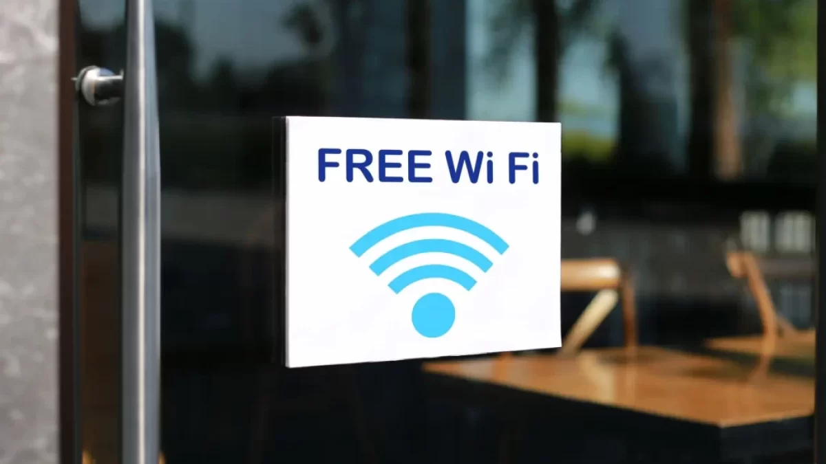 Nálepka Free Wifi