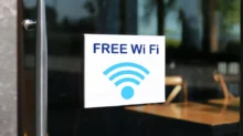 Nálepka Free Wifi