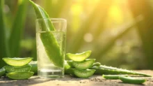 Nápoj s gelem aloe vera