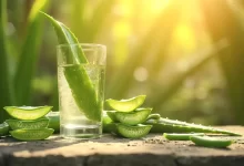Nápoj s gelem aloe vera
