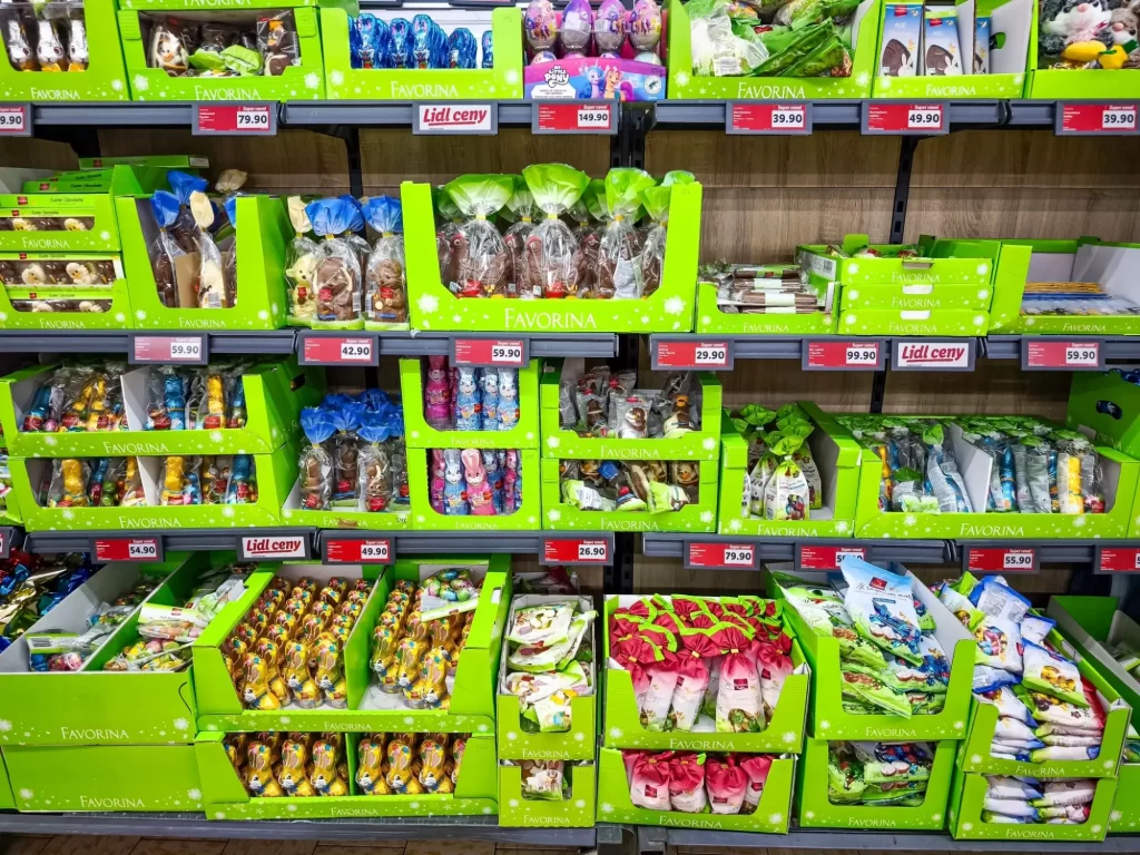 Shutterstock_2606010819 - Techsvět Regál s cukrovinkami