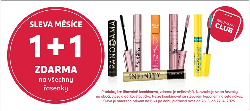 Sleva na řasenky 1+1. - Techsvět slevová akce na řasenky