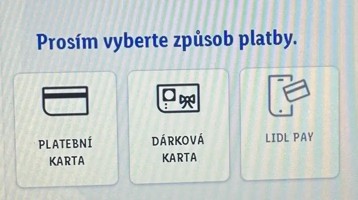 rtaImage - Techsvět Nabídka placení u samoobslužné pokladny v Lidlu