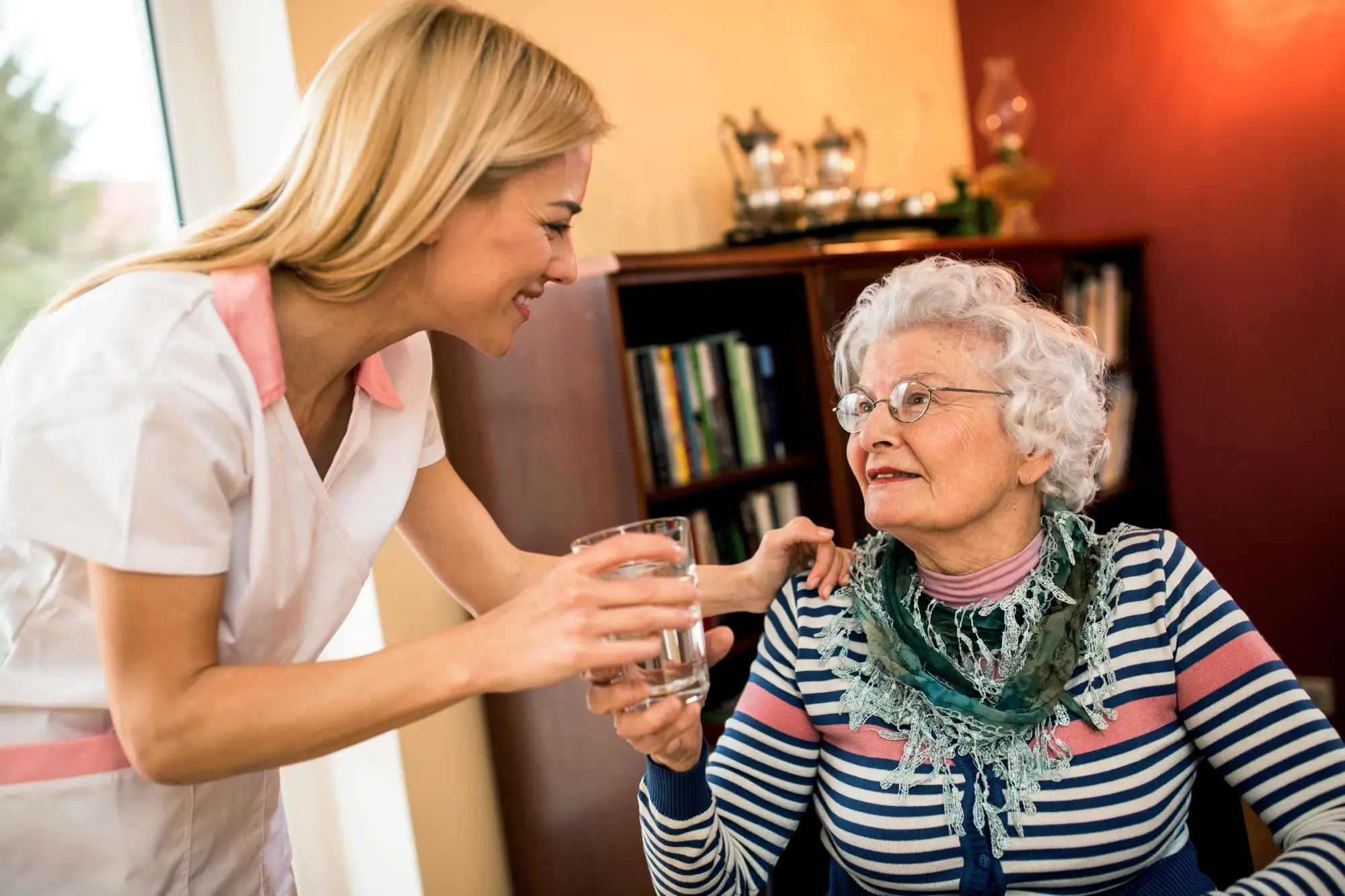 Shutterstock_1108850927 - Techsvět asistentka u seniorky