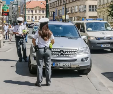 Policie u auta