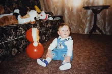 Malé dítě retro fotka