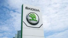 Škoda banner u showroomu