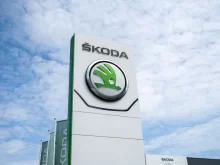 Škoda banner u showroomu