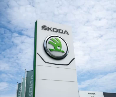 Škoda banner u showroomu