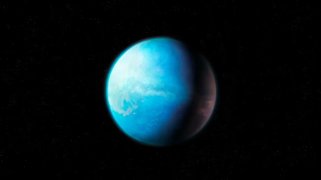 modrá exoplaneta