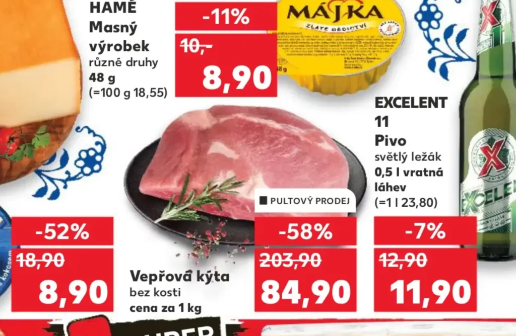 Vepřová kýta je v akci - Techsvět leták Kaufland