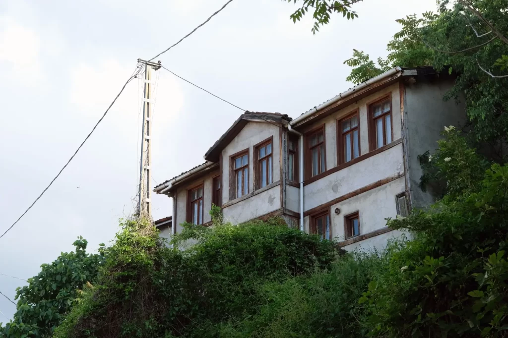 ele3 - Techsvět Starý dům s elektrickým sloupem