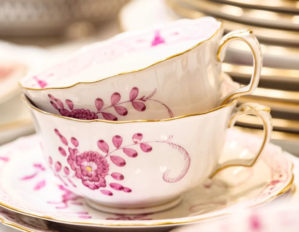 porc2 - Techsvět Míšeňský porcelán s růžovo zlatým dekorem