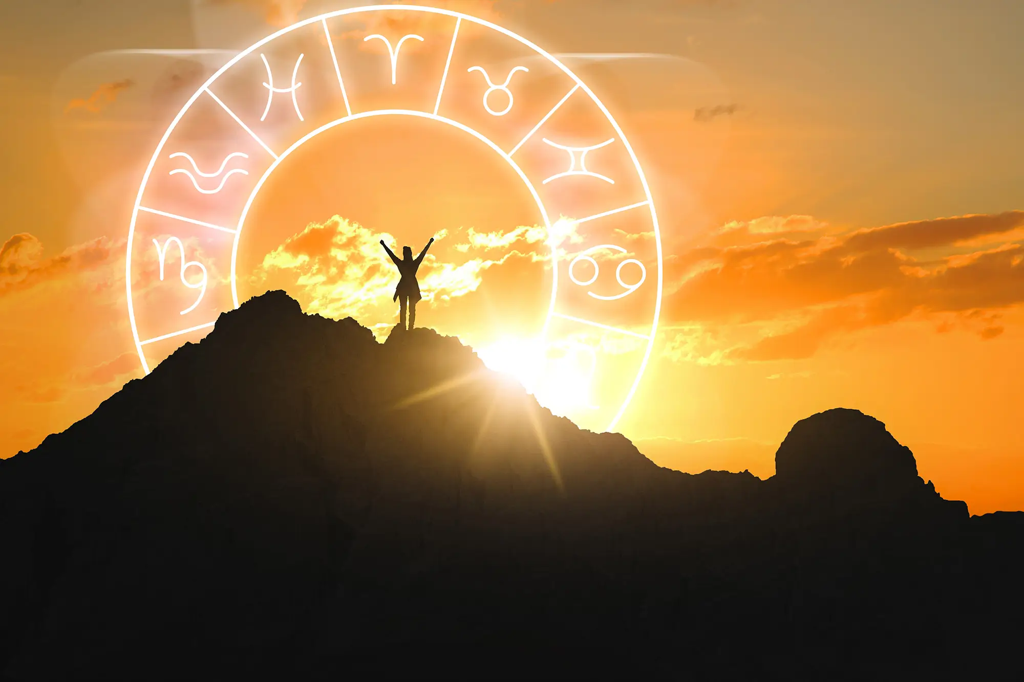 astrologické znamení a východ Slunce