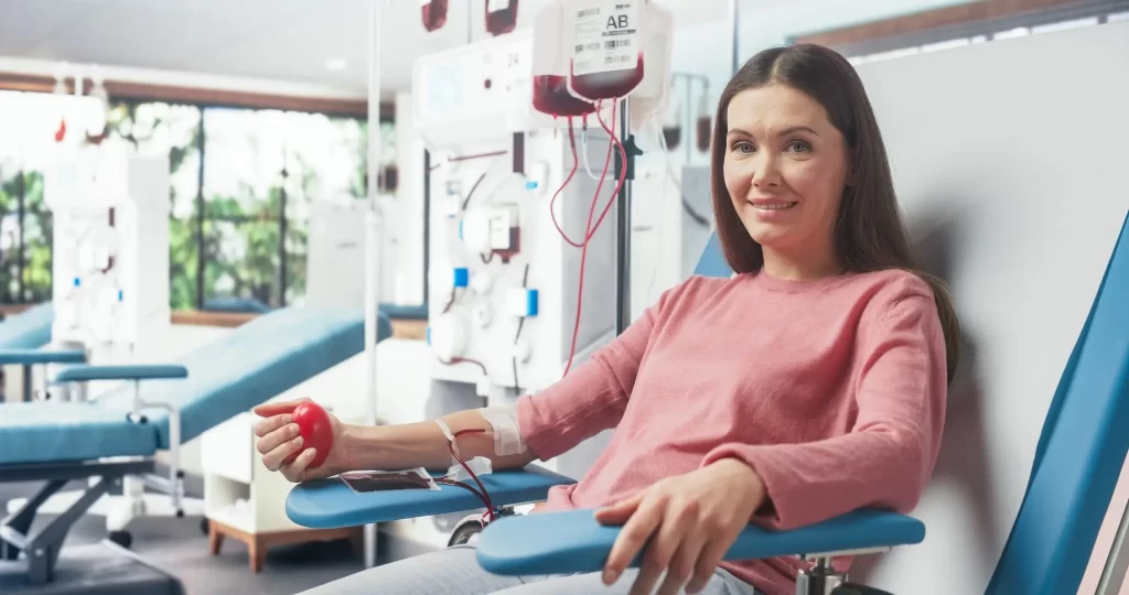 žena na odběru krve - Techsvět žena na odběru krve
