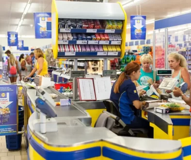 Prodavačka v Lidlu