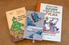 Tři knihy související s postavou Švejka.