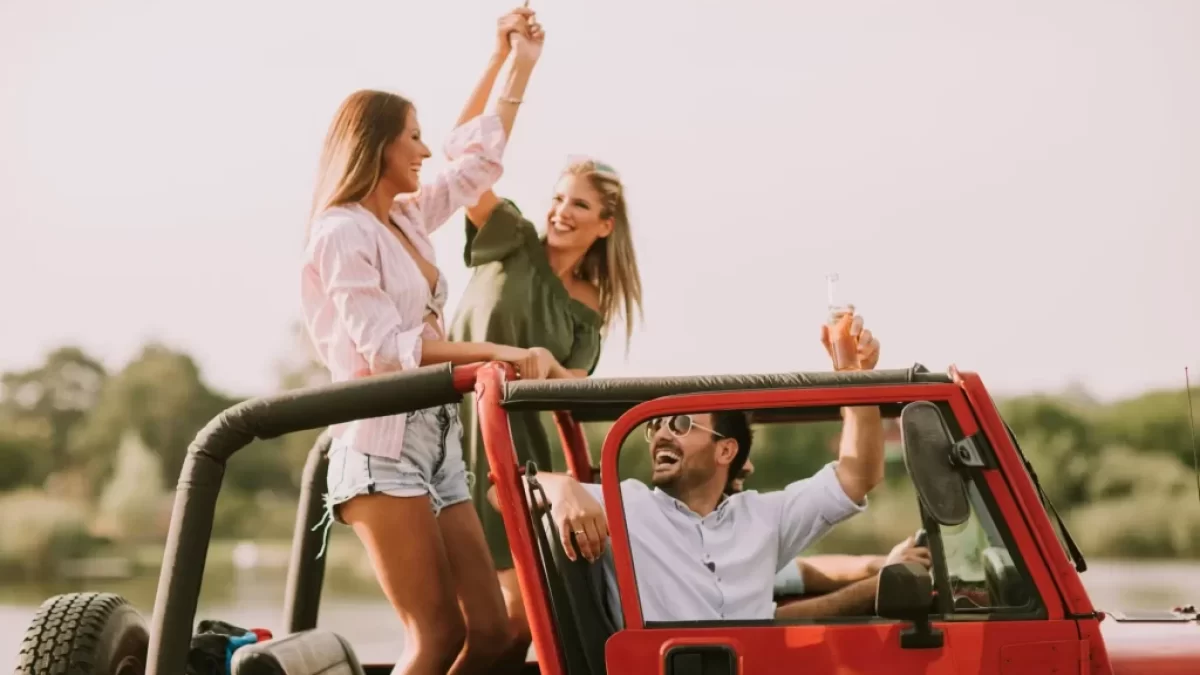 road trip s kabriem