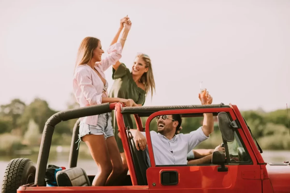 road trip s kabriem