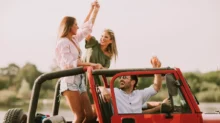 road trip s kabriem