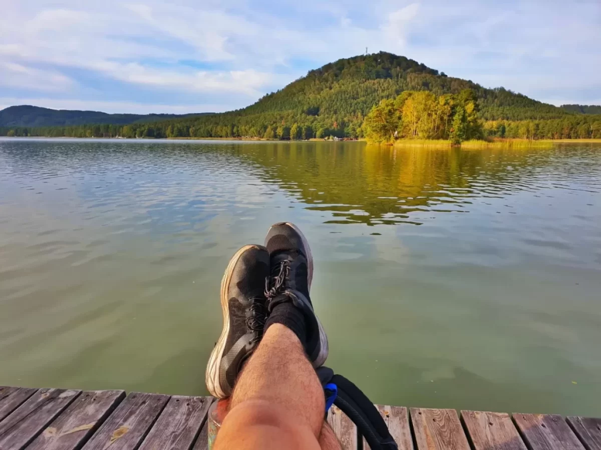 jezero muž na molu