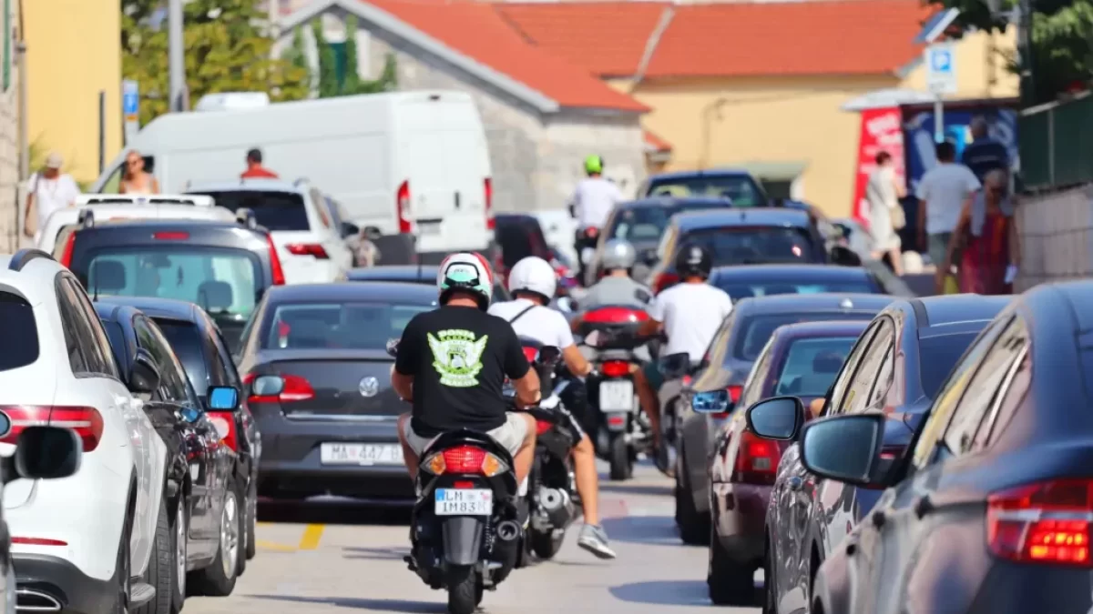 dopravní špička v Chorvatsku