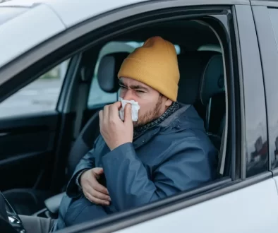 Nemocný muž za volantem