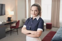 pokojská na hotelu