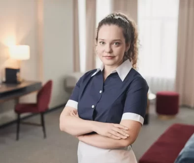 pokojská na hotelu