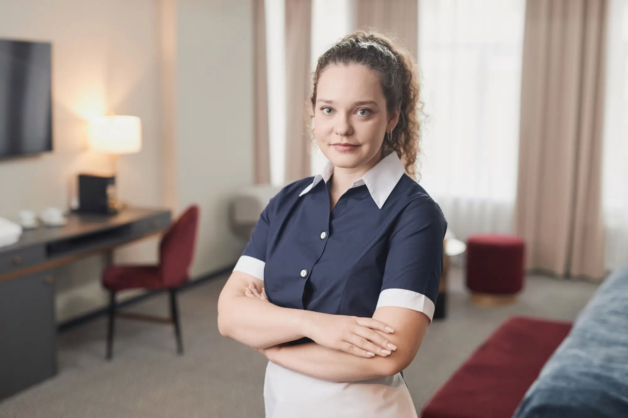 pokojská na hotelu