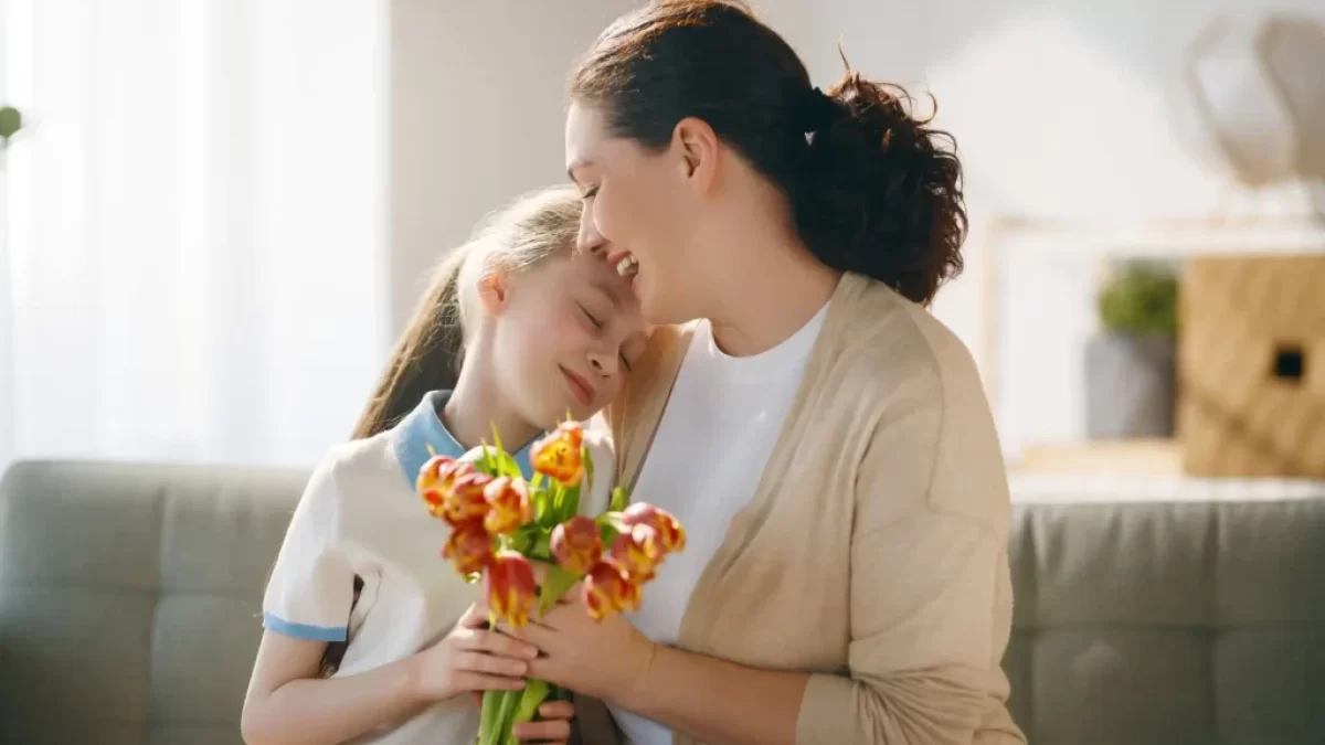 Dívka s maminkou