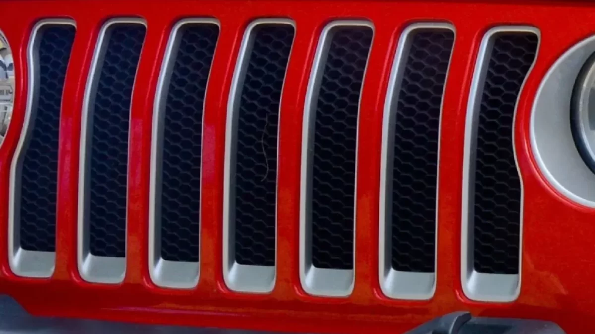 Mřížka jeepu Wrangler