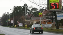 Auto měřené radarem, pokuta