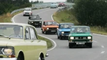 veteránská jízda Moskvičů