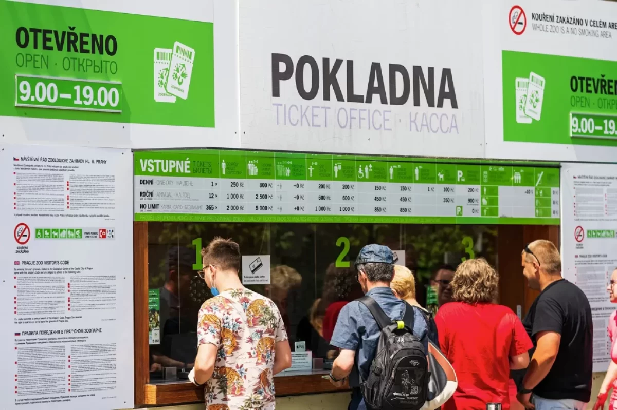 pokladna do ZOO Praha