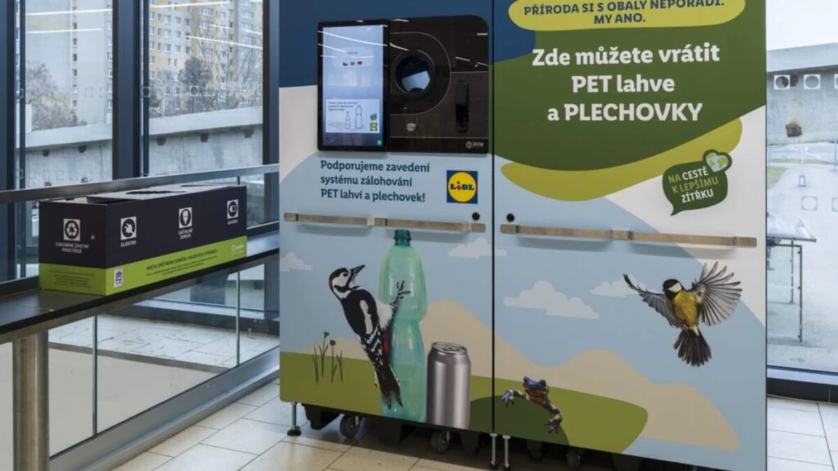 lidl automat na PET lahve a plechovky