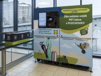 lidl automat na PET lahve a plechovky
