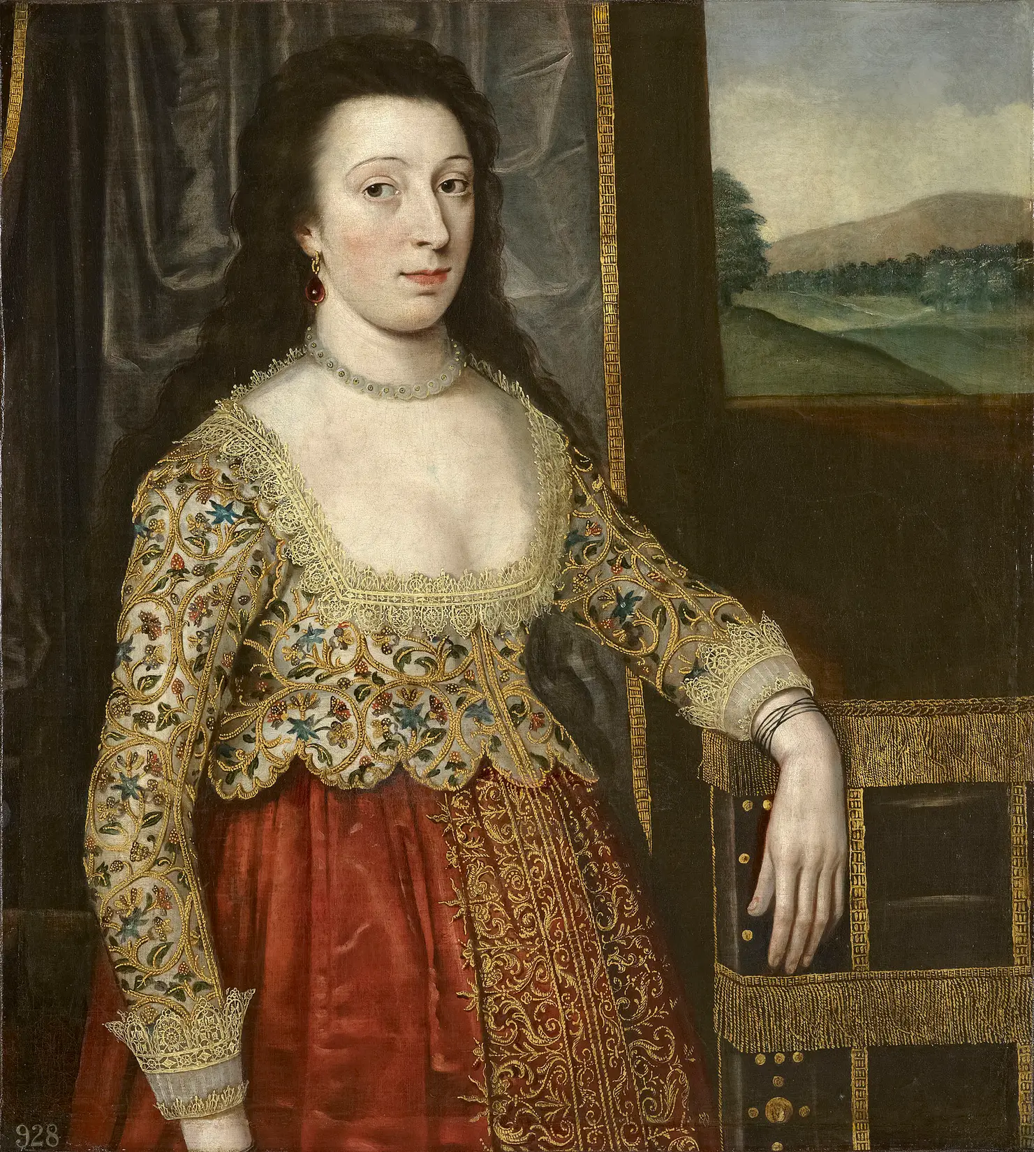 British_School_17th_century_-_Portrait_of_a_Woman_-_RCIN_406064_-_Royal_Collection - Techsvět žena v 17. století