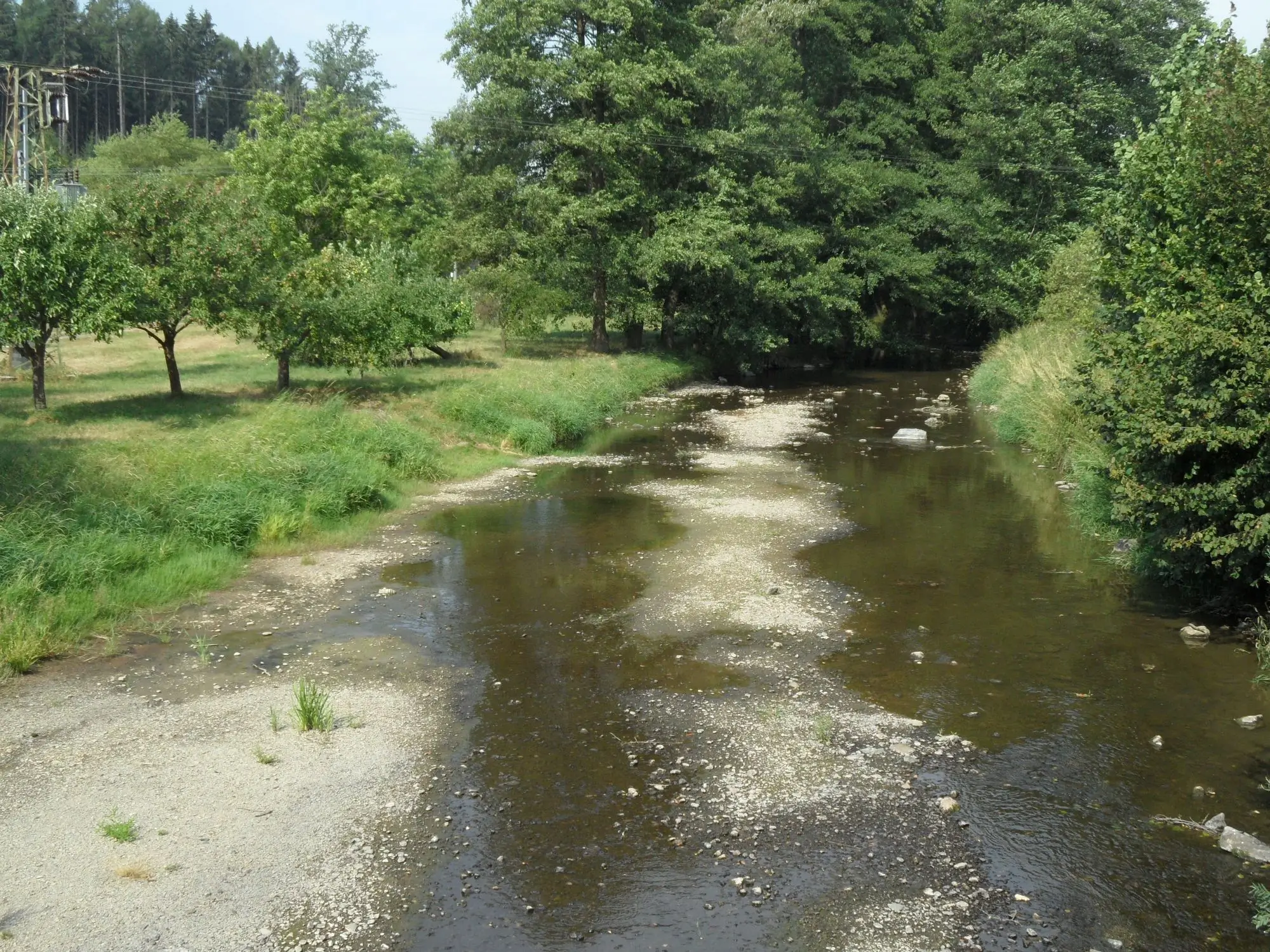 vyschlé koryto řeky