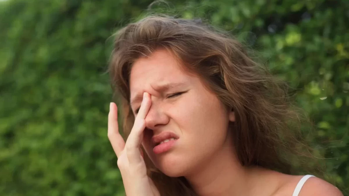 Žena v horkém počasí