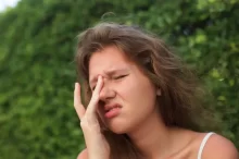 Žena v horkém počasí