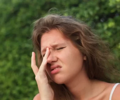 Žena v horkém počasí